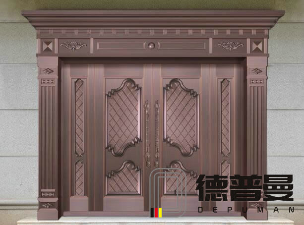 高檔別墅可選高檔四開子母純銅大門