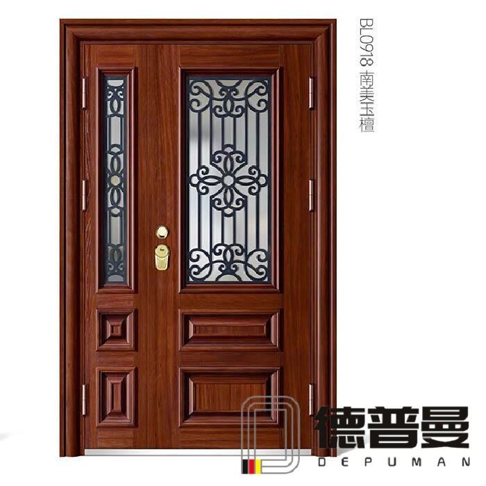 高端豪華9公分防盜子母門