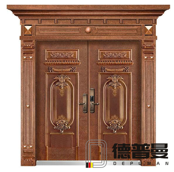 帶門頭門柱鑄鋁別墅大門